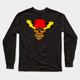 smoke eye skull Long Sleeve T-Shirt